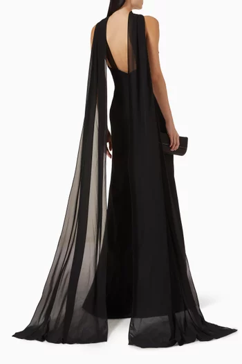 Berri Gown in Crepe