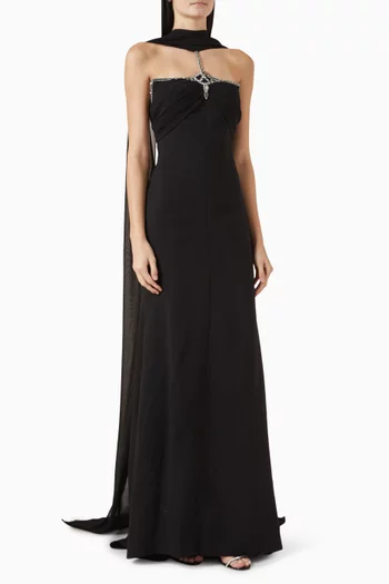 Berri Gown in Crepe