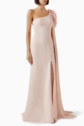 Lainey Floral-applique Dress