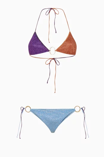 Glazed Lumiere Bikini Set in Lurex