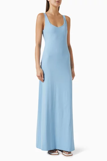 Lucia Maxi Dress in Recycled Nylon Blend