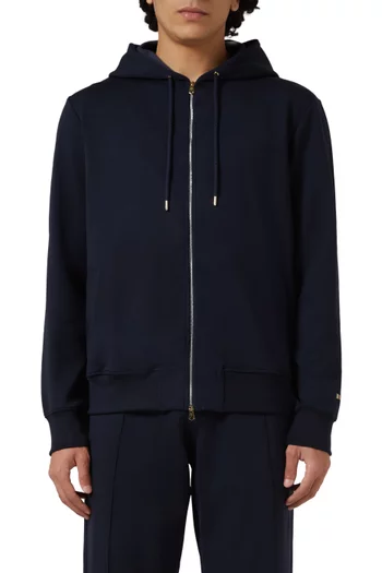 Embroidered Drawstring Hoodie