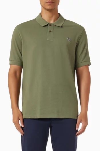 Zebra Polo Shirt in Organic Cotton Piqué