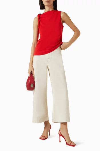 Twist-detail Top in Cotton