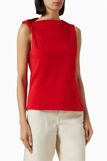 Twist-detail Top in Cotton