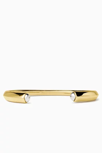 Sculpted Cuff in Two-tone Brass