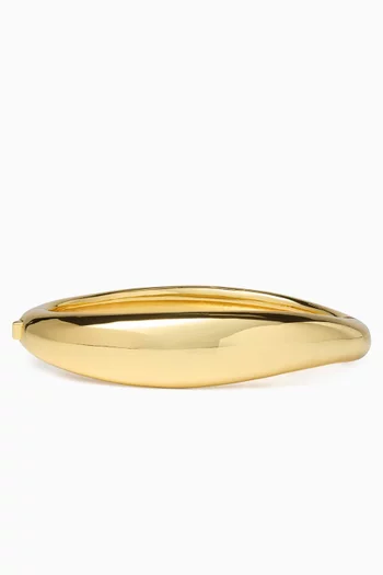 Molten Bangle in Gold-tone Brass
