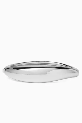 Molten Bangle in Silver-tone Brass