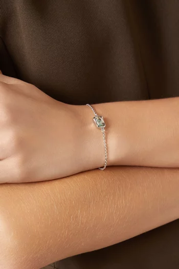 سوار مولتن مرصع بالكريستال نحاس بلون فضي