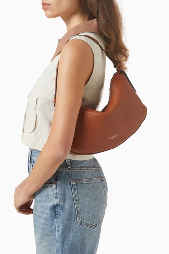 Loop Shoulder Bag in Pebbled Leather