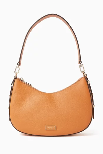 Small Liv Hobo Shoulder Bag in Leather