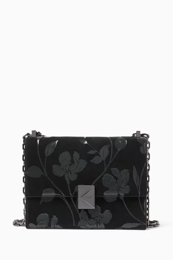 Deco Shoulder Bag in Suede