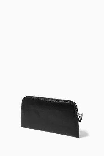 Zip Pouch in Leather
