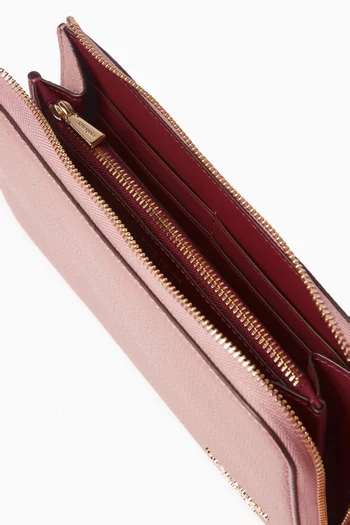 Devin Zip-around Continental Wallet in Leather