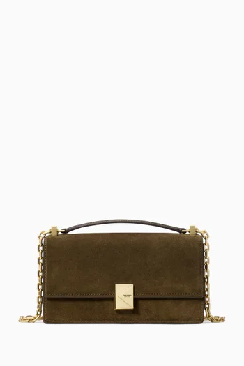 Deco Shoulder Bag in Suede