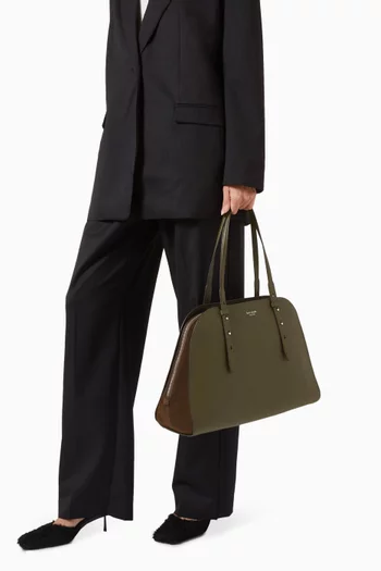 Do It All Do It All Maise Carryall in Pebbled Leather & Suede