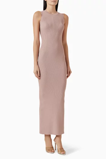 Jewel Logo Maxi Dress in Knit