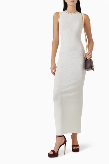 Jewel Logo Maxi Dress in Knit
