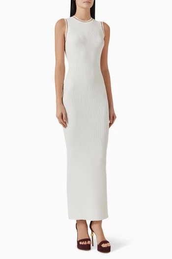 Jewel Logo Maxi Dress in Knit