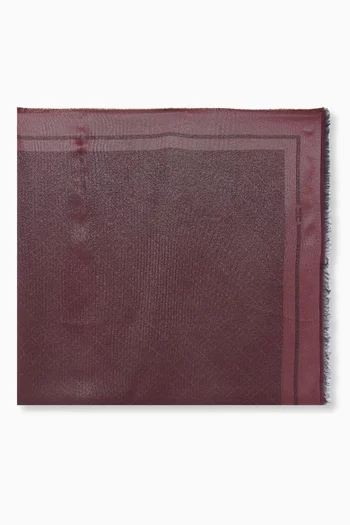 Logo Scarf in Viscose Blend