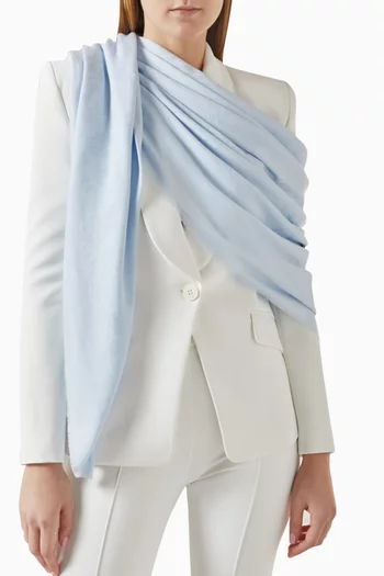 Logo Scarf in Viscose-blend