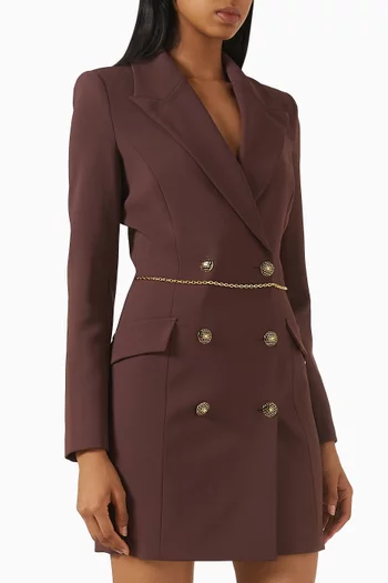 Blazer Dress in Crepe