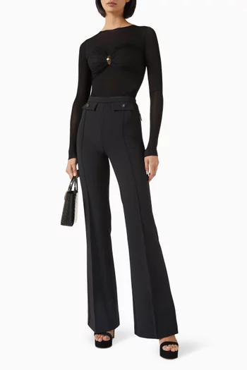 بودي سوت مزين بحلية ودرابيه فيسكوز