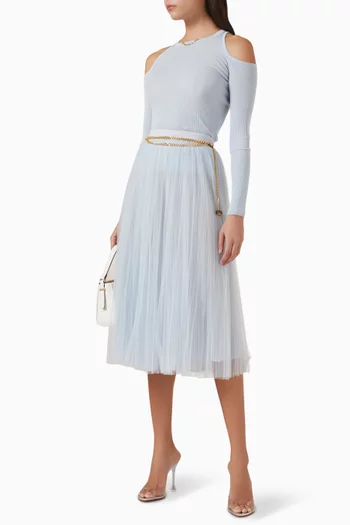 Belted Skirt in Tulle