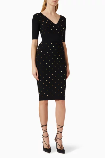 Embellished Sweater Dress