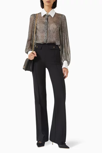 بودي سوت بنقشة جلد الأفعى حرير