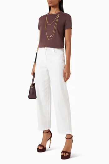 Necklace T-shirt in Cotton-jersey