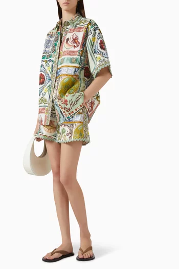 Tommasina Shorts in Linen