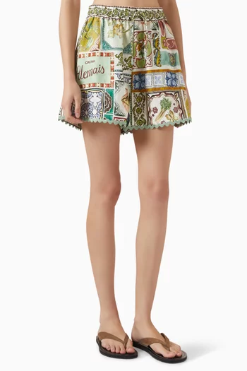 Tommasina Shorts in Linen