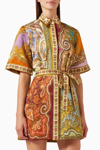 Clemenza Spliced Mini Dress