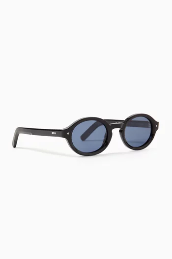 Jace Oval Sunglasses in Acetate