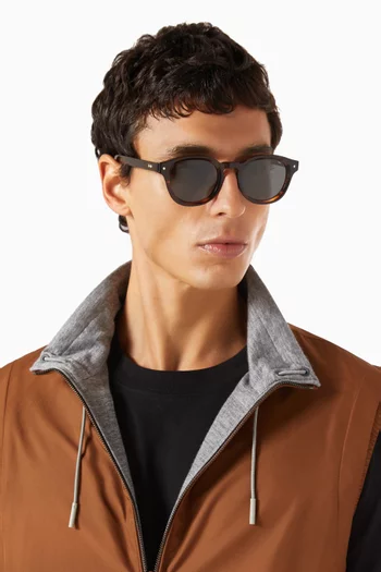 Riley D-frame Sunglasses in Acetate