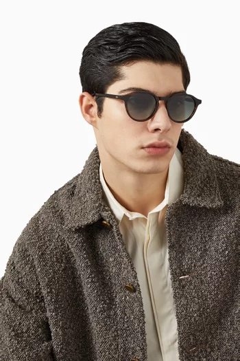 Nigel Round Sunglasses in Acetate
