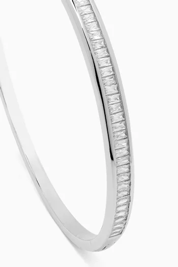 Crystal Band Bracelet in Sterling Silver