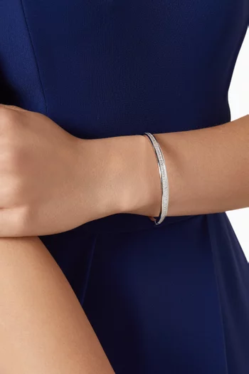 Crystal Band Bracelet in Sterling Silver