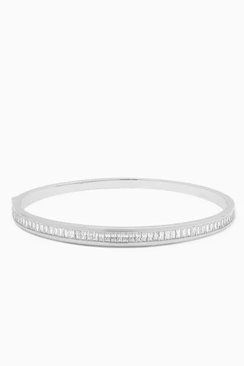 Crystal Band Bracelet in Sterling Silver