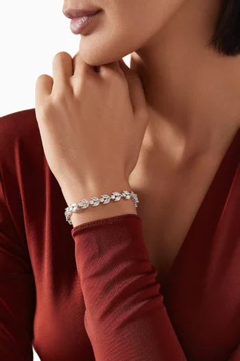 Butterfly Crystal Bracelet in 925 Sterling Silver