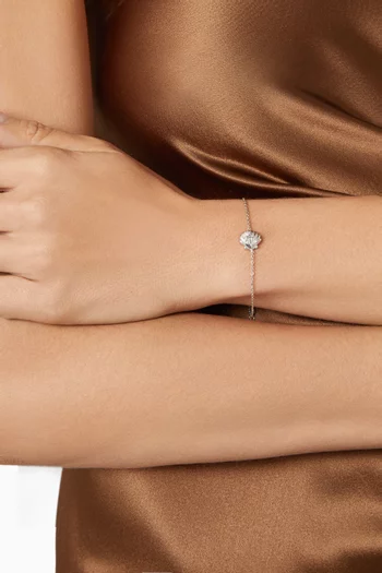 Seashell Chain Bracelet in Sterling Silver