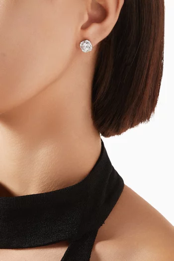Crystal Studs in Sterling Silver