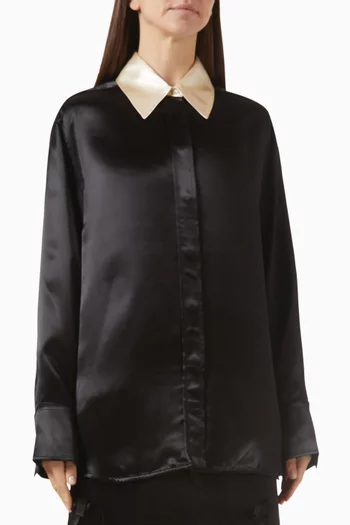 قميص بتصميم انسيابي ستان