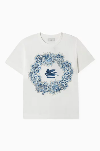 Graphic Print T-Shirt in Cotton