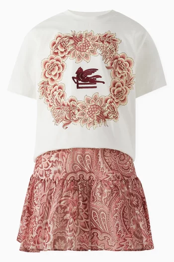 Graphic Print T-Shirt in Cotton