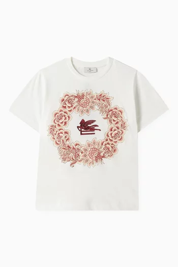 Graphic Print T-Shirt in Cotton