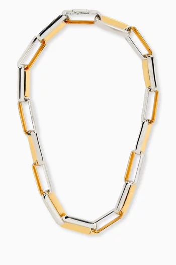 Chain-link Necklace in Metal
