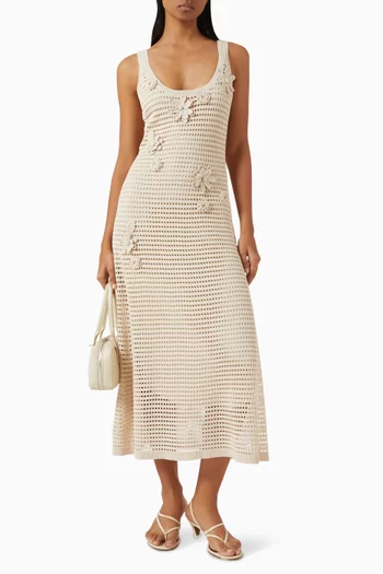 Blake Midi Crochet Dress