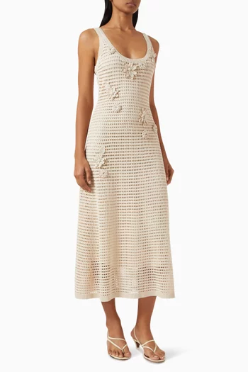 Blake Midi Crochet Dress